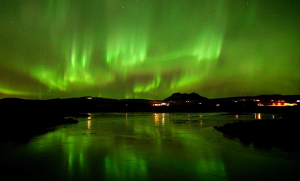 Northern Lights in Iceland shot with 24mm F1.4 camera, Photo: Steve Collins