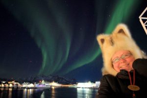 Eva Stiegler tour guide Hurtigruten Astronomy Voyage.