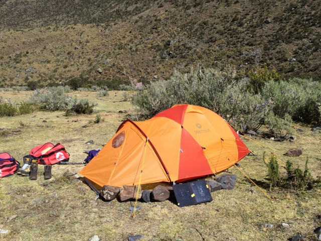 My Marmot tent in base camp.