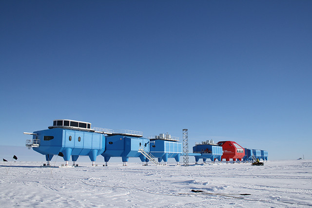 The Halley VI research station.  Picture from the British Antarctic Survey.