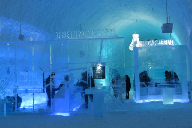 The IceBar in IceHotel 365, Sweden.