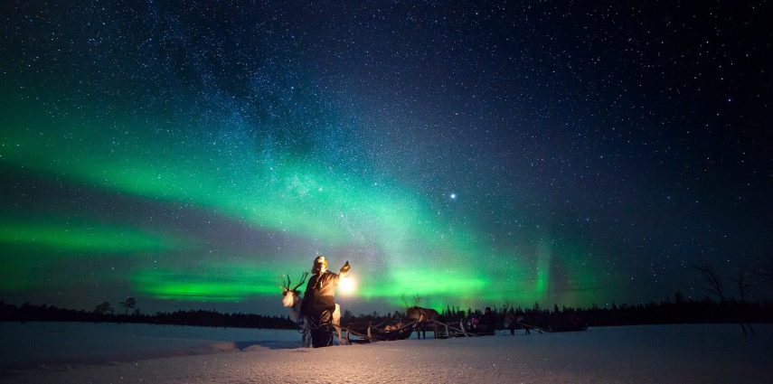Winter aurora. Photo: The Aurora Zone, Antti Pietikainen